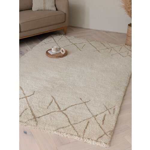 Asiatic Carpets Krem periv/ručno rađen vunen tepih 200x290 cm Azera Crosshatch &amp;ndash; Slike