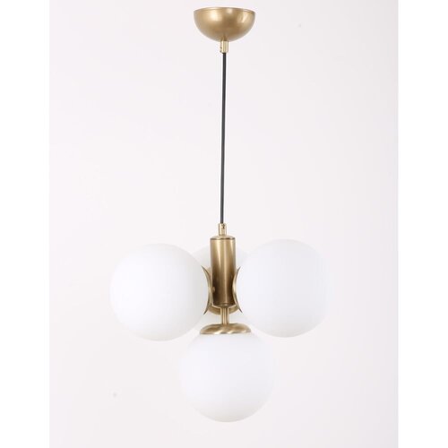 Squid Lighting bela/v zlati barvi viseča svetilka s steklenim senčnikom &amp;oslash; 15 cm hector &amp;ndash; Slike