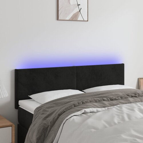  LED uzglavlje crno 144x5x78/88 cm bar&scaron;unasto Cijene
