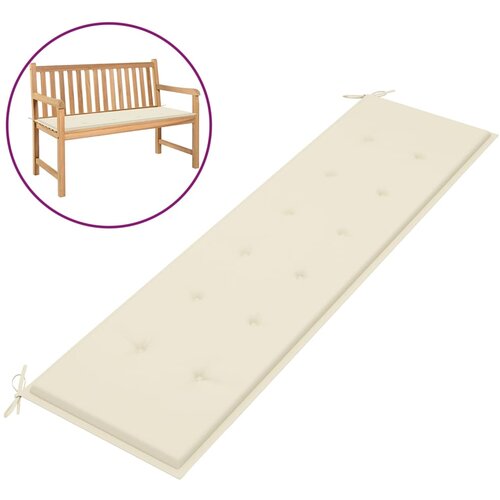 vidaXL Blazina za vrtno klop krem 180x50x3 cm Cene
