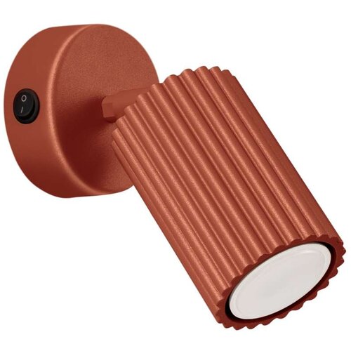  Stenska svetilka KARBON rdeča oker s stikalom, (21626730) Cene