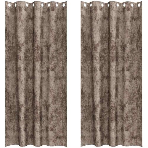  Bar&amp;scaron;unaste zavjese 2 pcs Boja cappuccina 225 x 140 cm Bar&amp;scaron;un Slike