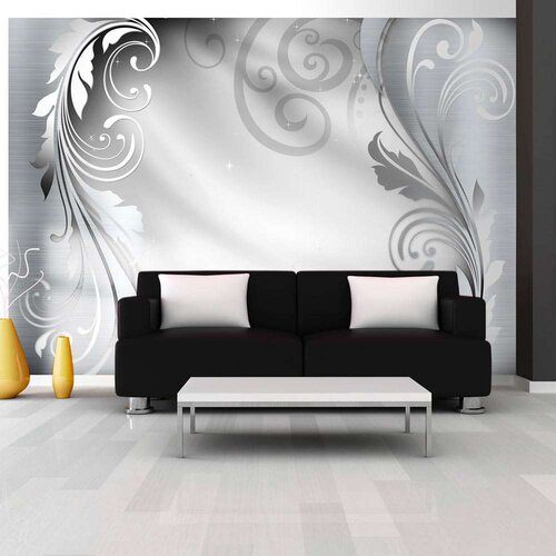  Tapeta - Silver ornament 200x140 Slike