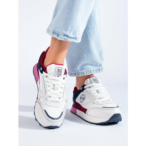 Big Star Women's White Platform Sneakers LL274369 Slike
