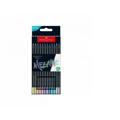 Faber-Castell Drvene bojice Black Edition 1/12 metalik 116415 Slike