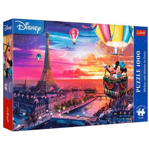 Trefl Mickey in Minnie v Parizu 1000-delni Premium plus kakovostni sestavljanka – Cene