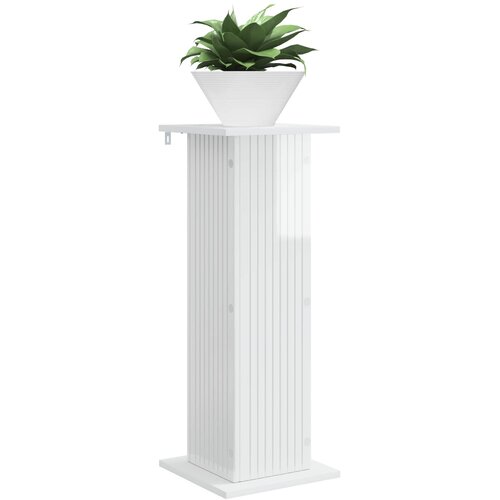  Stalak za biljke 2 pcs Bijela visokog sjaja 30,5 x 30 x 80,5 cm Slike