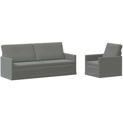  Set sofe 2 pcs Tamnosiva Bar&amp;scaron;un - Tamnosiva 1-sjedalni + 3-sjedalni (180 cm) Slike