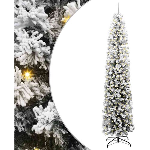 VidaXL Umestno božično drevo Zelena 240 cm PVC in Jeklo in Plastika, (5000066999) Slike
