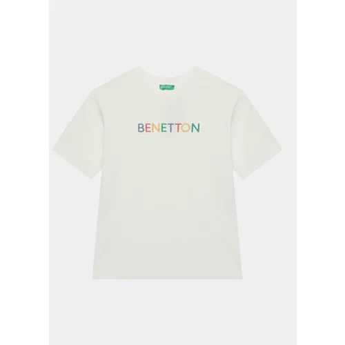 United Colors Of Benetton Majica 3BL0C10DY Bela Regular Fit