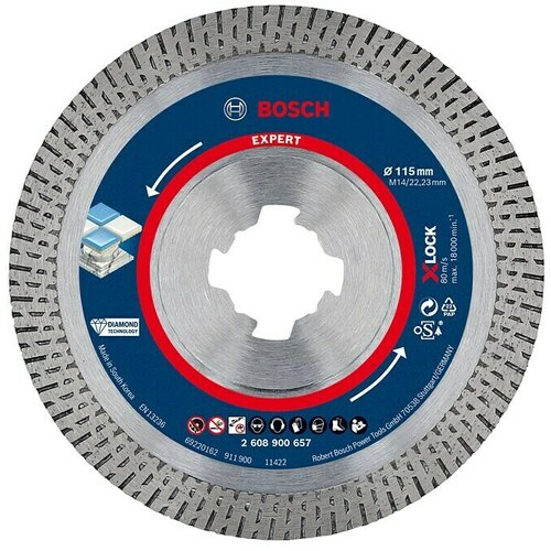 Bosch Diamantna rezalna plošča Expert for HardCeramic (Premer diska: 115 mm, Višina odseka: 10 mm, 1 kos) Cene