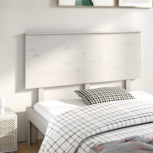 vidaXL Uzglavlje za krevet bijelo 144x6x82,5 cm od masivne borovine Cijene