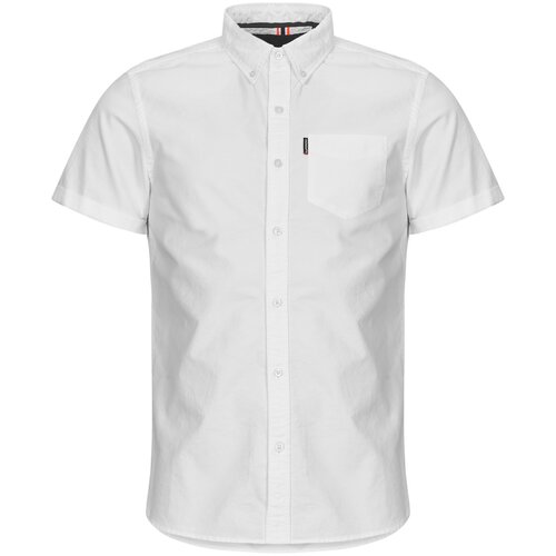 Superdry Srajce s kratkimi rokavi OXFORD ESSENTIAL Bela Cene