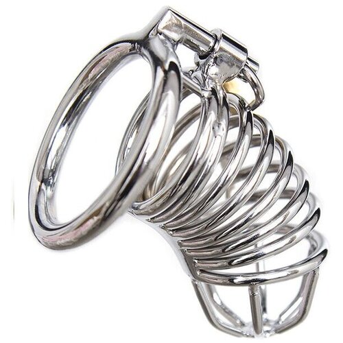 Ohmama Fetish Metal Chastity Lockable Cock Cage Size S Cene