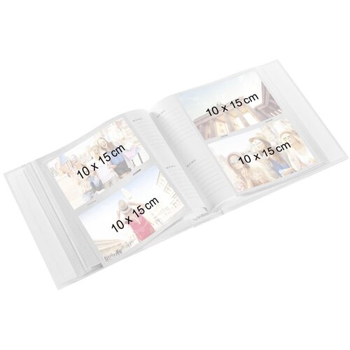 Hama La Fleur&amp;rdquo; memo album za 200 fotografija u formatu 10&amp;times;15 cm, bijeli Slike