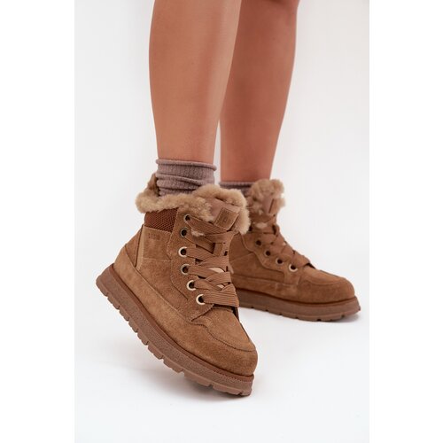 Big Star Suede Snow Boots Women&amp;#039;s Platform With Fur Slike