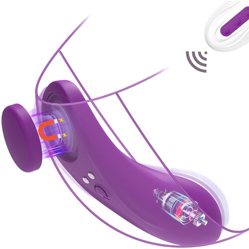 SuperLove Secret Panty Vibrator with Remote &amp;amp; App Purple Slike