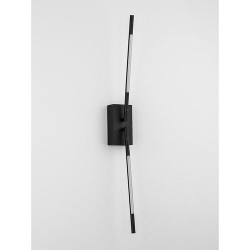 Nova Luce Crna metalna LED zidna lampa sa savitljivom konstrukcijom Raccio &amp;ndash; Slike