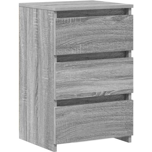  Noćni ormarići 2 kom sivi hrast 40x35x62,5 cm konstruirano drvo Slike