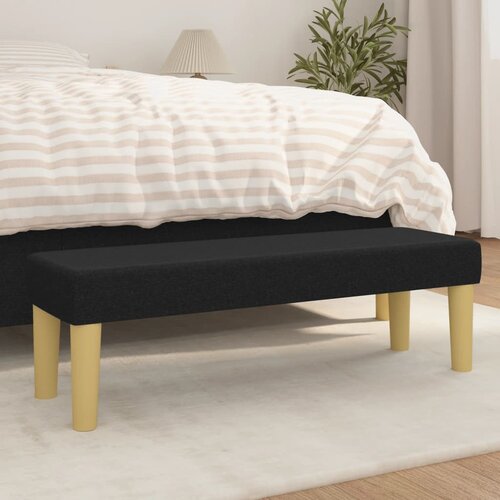  Klupa crna 100x30x30 cm od tkanine Cijene