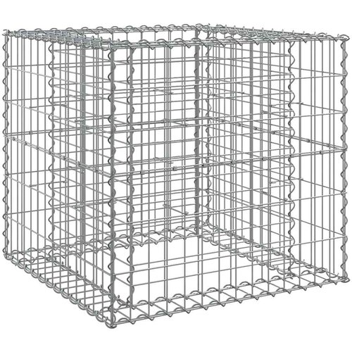 vidaXL Gabionska košara srebrna 70x70x65 cm pocinkano železo, (20798900) Cene