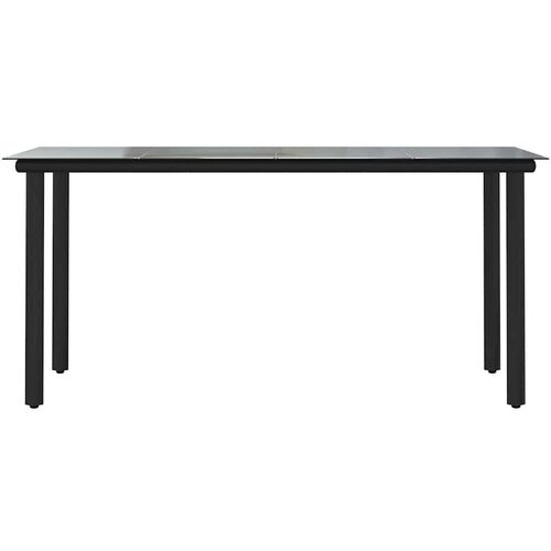  7-dijelni vrtni blagovaonski set s jastucima poliratan i staklo Smeđa 160 x 80 x 74 cm Slike