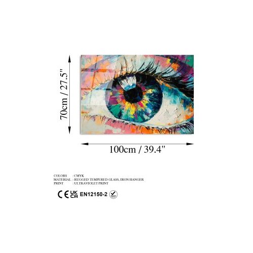 Wallxpert Slika od kaljenog stakla 70x100cm Slike