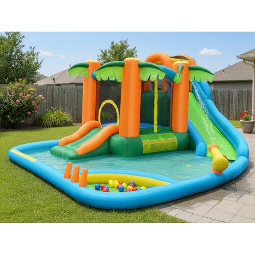 Happy Hop Proizvod sa nedostatkom - OUTLET - Igraonica 7u1 Oaza - 430x375x205cm ( 9264 ) Slike
