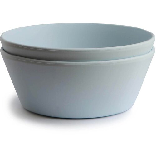 Mushie Round Dinnerware Bowl skledica Powder Blue 2 kos Cene