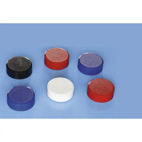 Maul Močni magneti, DE 60 kosov, Ø 34 mm, oprijem 2 kg, barvno razvrščeni, beli, rdeči, modri, črni