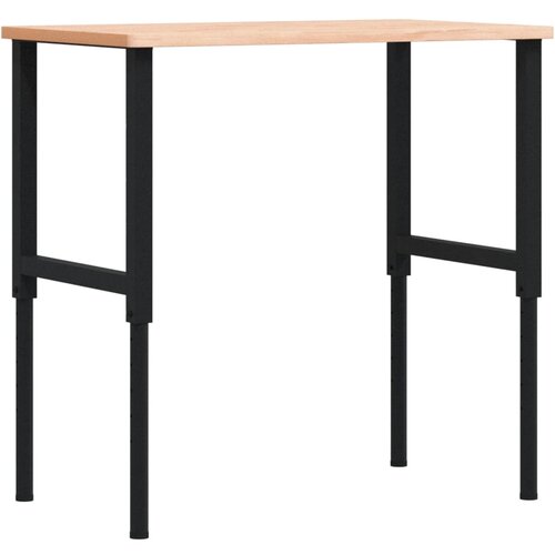  Radni stol 100x60x(71,5-98) cm od masivne bukovine pravokutni Slike