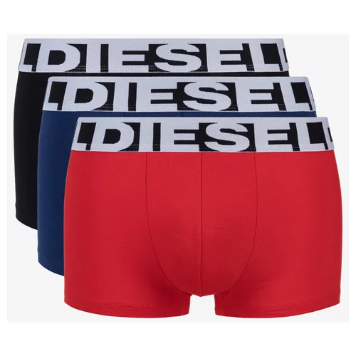 Diesel Oprijete boksarice 3 Piece Črna Modra Rdeča
