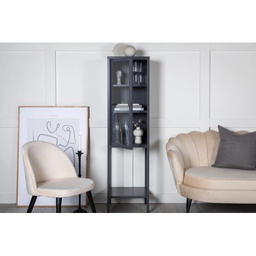 Venture Home vitrina Misha 40,5 × 35 × 150 cm, siva Cene