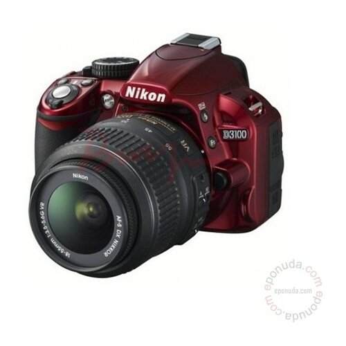 Nikon D3100 Set 18-55mm VR RED digitalni fotoaparat Slike