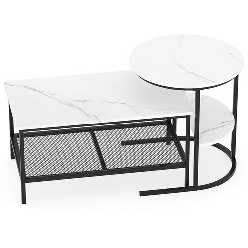 Costway 2-delni komplet mizic za dnevno sobo, (5000289084) Slike