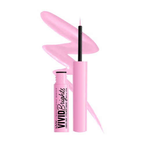 NYX Professional Makeup tekoče črtalo - Vivid Brights Colored Liquid Eyeliner - Sneaky Pink (VBLL09) Cene