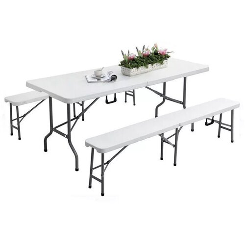 Timeless Tools Prenosivi pivski sto sa klupama 181x70cm Slike