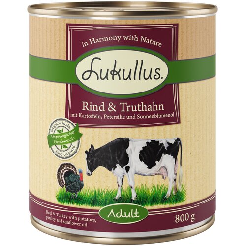  Varčno pakiranje Lukullus 24 x 800 g po posebni ceni - Govedina & puran Cijene