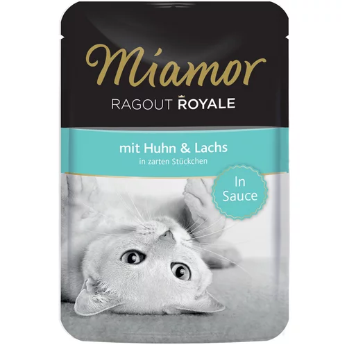 Miamor Ragout Royale v omaki 22 x 100 g - Piščanec & losos