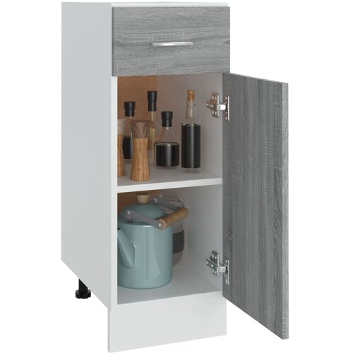  s donjim ladicama &amp;quot;Lyon&amp;quot; sivi Sonoma 30x46x81,5 cm Konstruirano drvo Slike