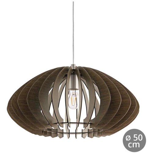 Eglo Cossano 2 visilica/1, e27, &amp;oslash;500 tamno smeđa Slike