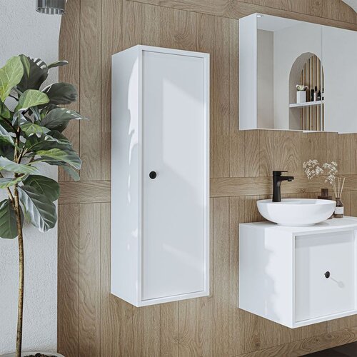 Hanah home 2204 kupatilski ormarić 35 &amp;times; 110 &amp;times; 30 cm, bela Slike