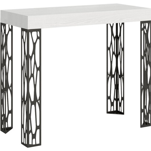 Ityhome 90 x 77 konzolna miza bela, (20847753) Slike