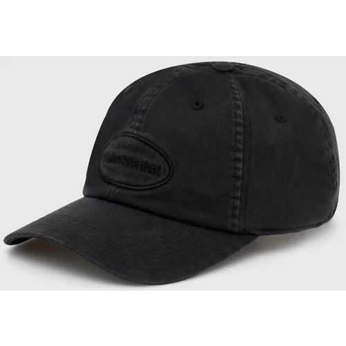 thisisneverthat Pamučna kapa sa šiltom Overdyed E/T-Logo Cap boja: crna, s aplikacijom, TN240WHWBC02