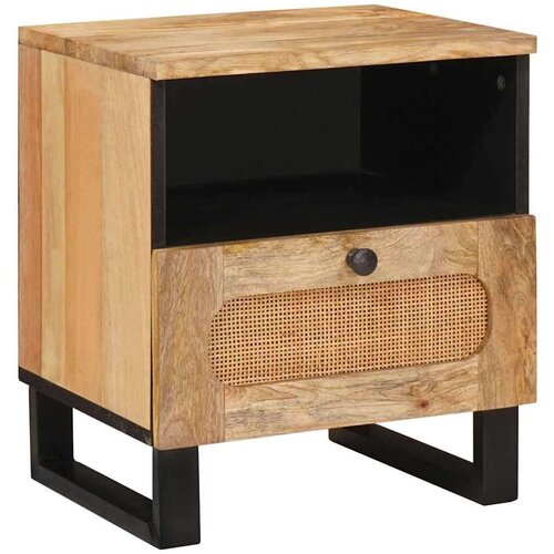  Noćni ormar 2 pcs Prirodna 40 x 33 x 46 cm Čvrsto drvo manga Slike