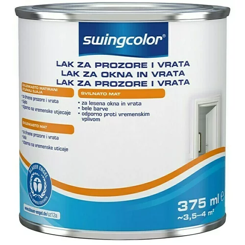 SWINGCOLOR Lak za okna in vrata Swingcolor (bele barve, svilnato mat, 375 ml)
