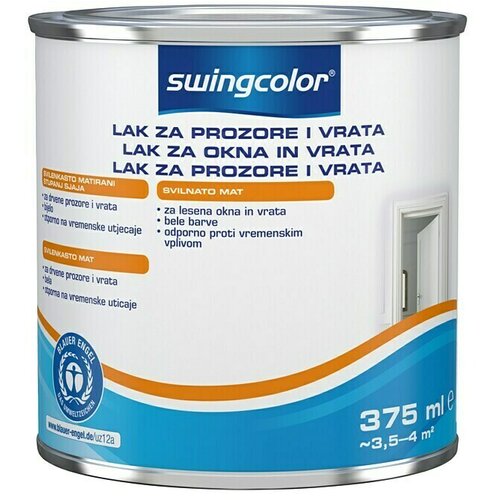 SWINGCOLOR Lazura za drvo (Bijele boje, 375 ml, Svilenkasti mat) Slike