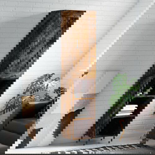 vidaXL Visoka omara dimljeni hrast 34,5x34x180 cm inženirski les Cene