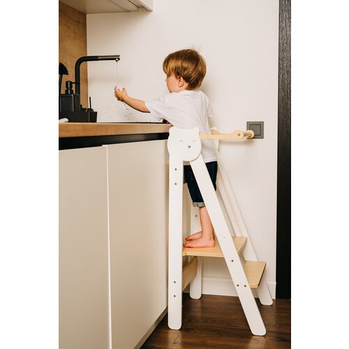 ToddlerInFamily MONTESSORI ZLO�LJIV POMAGAL�EK (VE� BARV)-Natur/Bela Cene