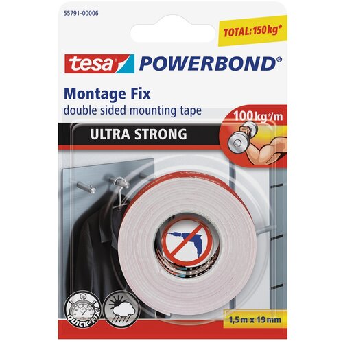 Tesa Obostrano ljepljiva traka ULTRA JAKA 19MM/1,5M Slike